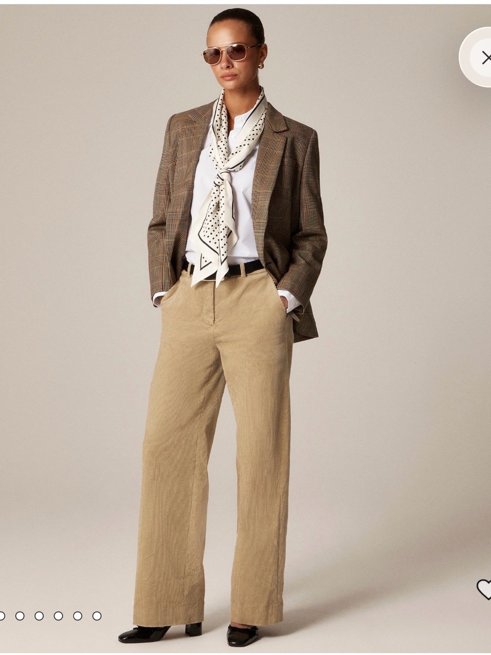 NWT - J.Crew Wide-leg trouser in stretch corduroy